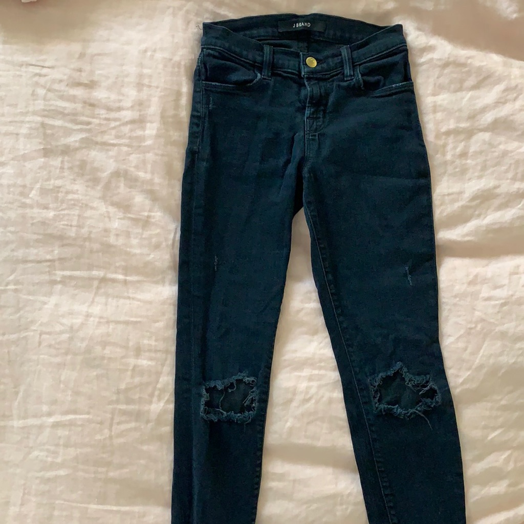 J Brand Super Skinny Blackout